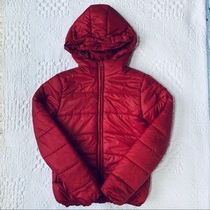 SXY JNS puffer jacket in dark red